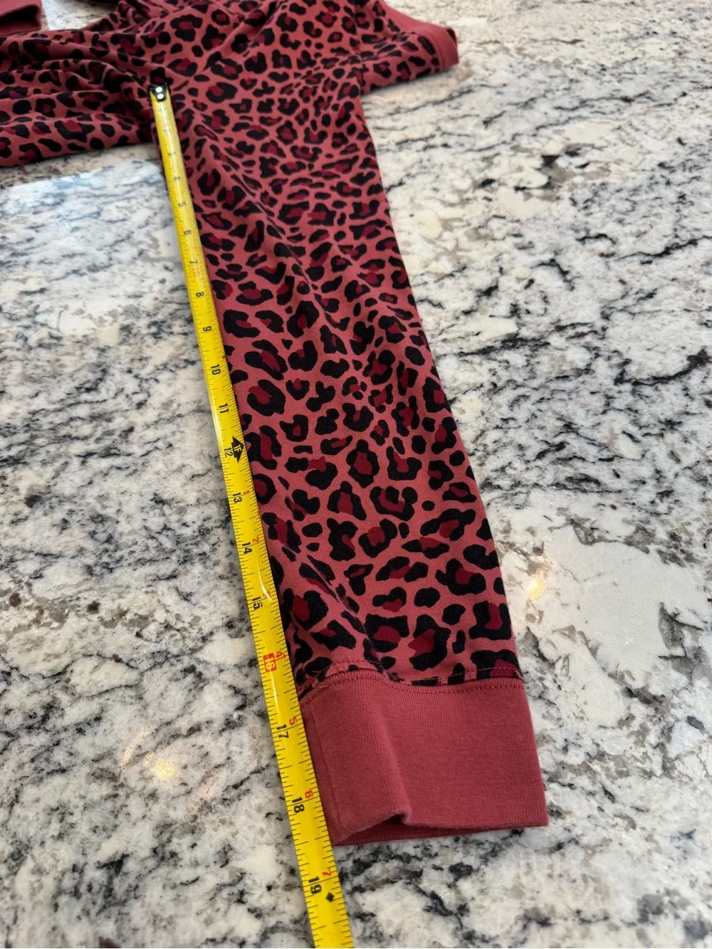 Nike Leopard Print Long Sleeve Tee | Pink & Black | Size Medium